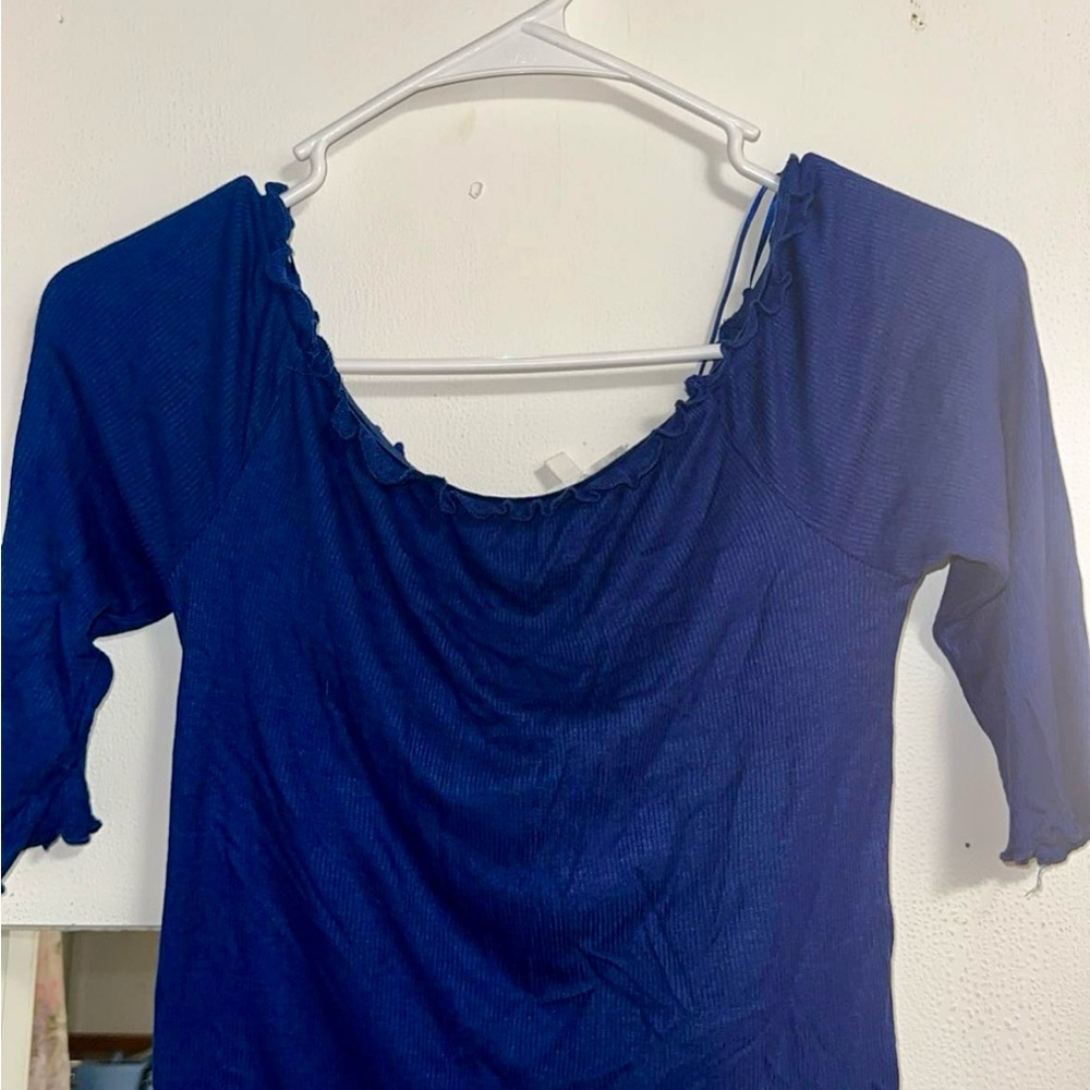 Elegant Blue Women's Top